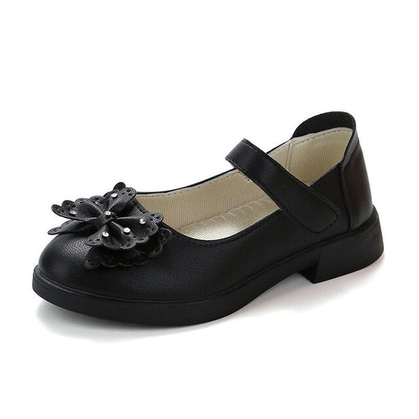 Girls Rhinestone Bow Shoes