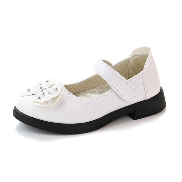 Girls Rhinestone Bow Shoes